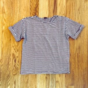 Theory short sleeve striped tee